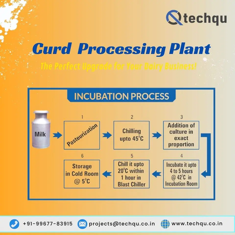 Curd processing plant, Curd / Yoghurt / Lassi Plant | TechQu